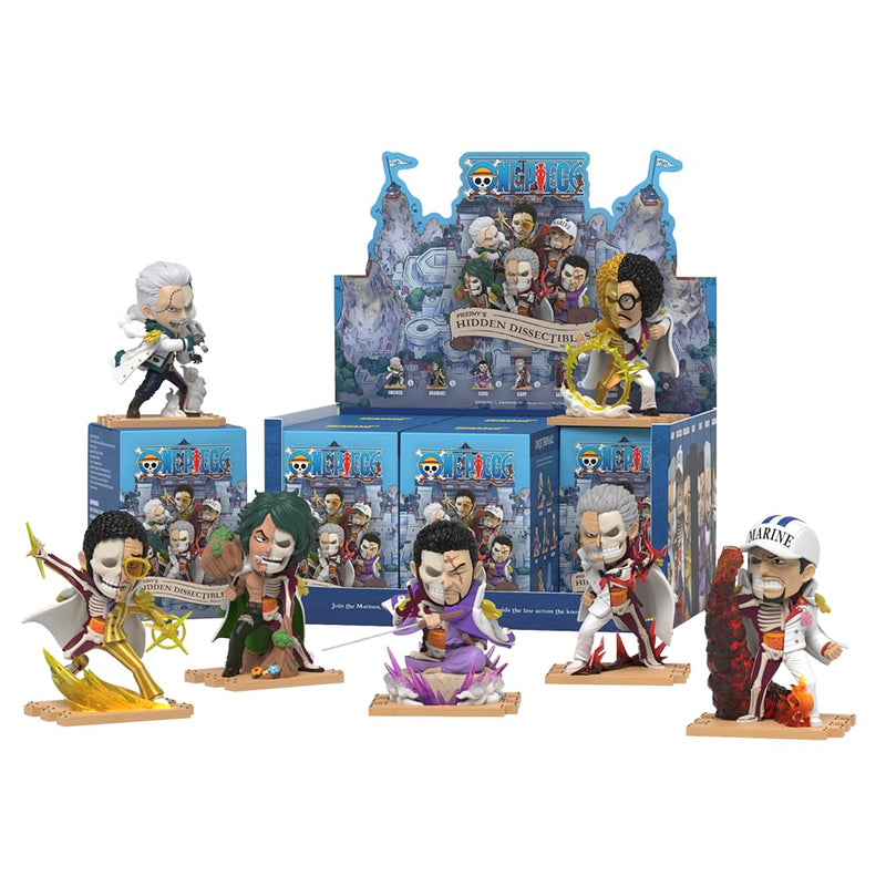Mighty Jaxx Freeny's Hidden Dissectibles One Piece Series 8 (Marines Edition) | Sealed Tray of 6 - Contains No Duplicates | Blind Box Collectible Figurines