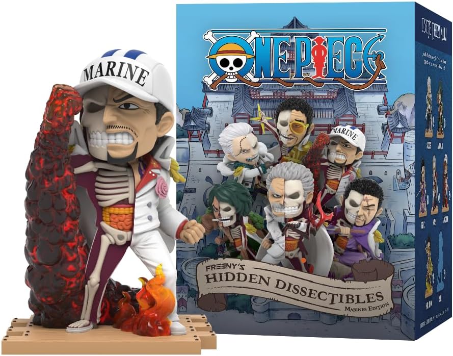 Mighty Jaxx Freeny's Hidden Dissectibles One Piece Series 8 (Marines Edition) | Sealed Tray of 6 - Contains No Duplicates | Blind Box Collectible Figurines