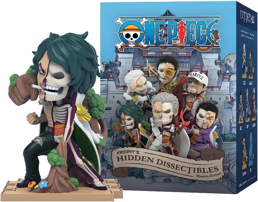 Mighty Jaxx Freeny's Hidden Dissectibles One Piece Series 8 (Marines Edition) | Sealed Tray of 6 - Contains No Duplicates | Blind Box Collectible Figurines
