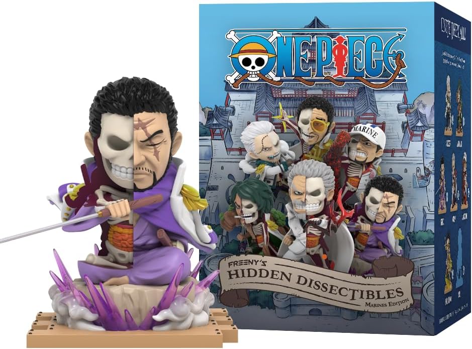 Mighty Jaxx Freeny's Hidden Dissectibles One Piece Series 8 (Marines Edition) | Sealed Tray of 6 - Contains No Duplicates | Blind Box Collectible Figurines