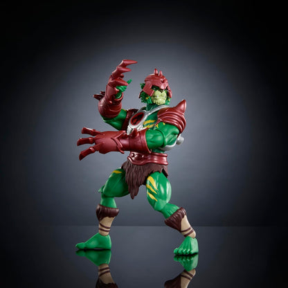 Masters of the Universe Origins & ThunderCats Action Figure, Battle Cat Man Toy, 1980s Brand Crossover, 5.5-inch Posable with Battle Claws, Mini Comic, JFW95