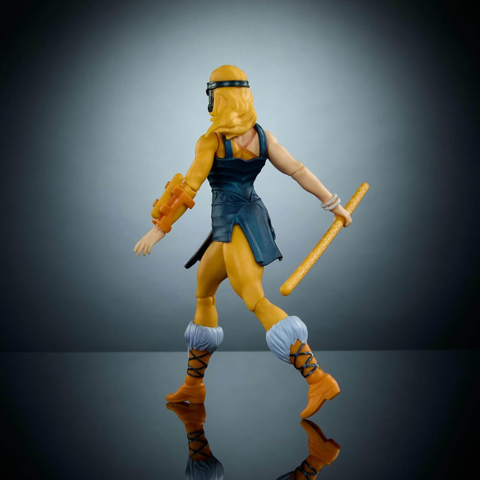 Masters of the Universe Origins & ThunderCats Action Figure, Cheetara Toy, 1980s Crossover, 5.5-inch Posable with Removable Armor, Staff & Mini Comic,JFW94