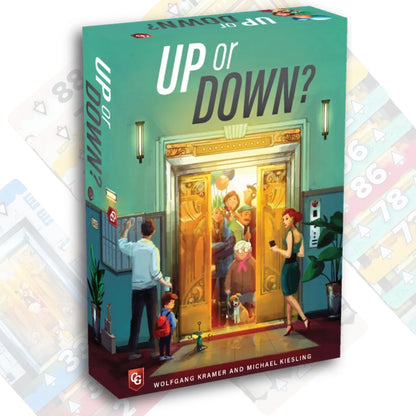 Up or Down Card Game for Kids and Adults - Strategic Number and Color Card Game for 2-6 Players, Age 8+ - Family Game Night Essential