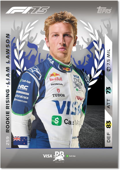 Topps Turbo Attax Formule 1 2025 - Mega Multipack - bevat 39 Turbo Attax-kaarten plus 2 willekeurige Limited Edition-kaarten.