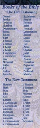 Bookmark Books Of The Bible (Package of 25