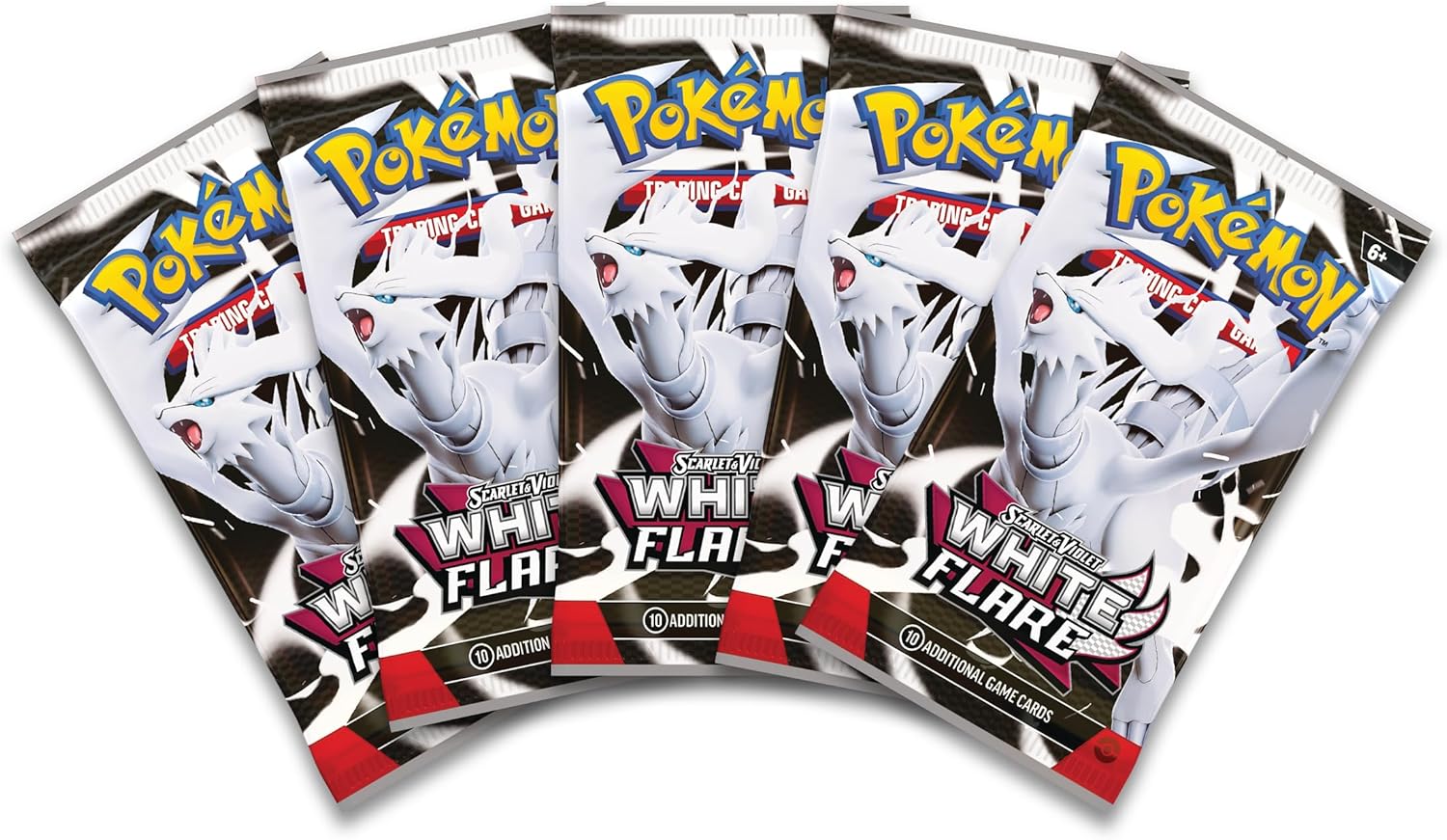 Pokémon TCG: Scarlet & Violet—White Flare Binder Collection (Reshiram Binder & 5 Booster Packs