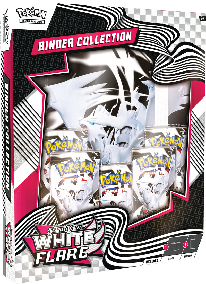 Pokémon TCG: Scarlet & Violet—White Flare Binder Collection (Reshiram Binder & 5 Booster Packs
