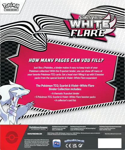 Pokémon TCG: Scarlet & Violet—White Flare Binder Collection (Reshiram Binder & 5 Booster Packs