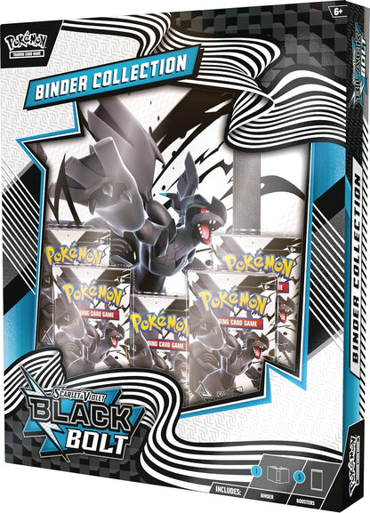 Pokémon TCG: Scarlet & Violet—Black Bolt Binder Collection (Zekrom Binder & 5 Booster Packs