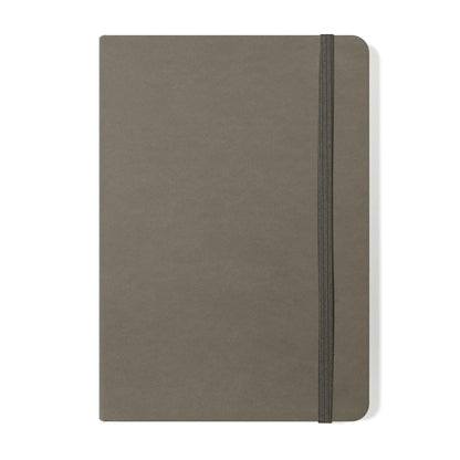 Silvine A5 Executive Hardback Notebook / Journal Grey. 160 Lined Pages of 90gsm Premium Ivory Paper