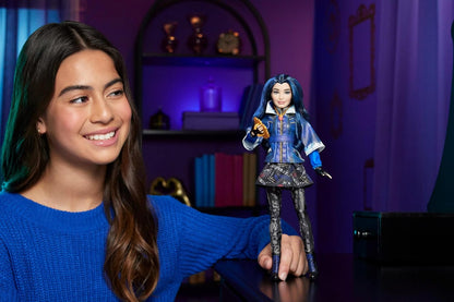 Mattel Descendants Evie Isle of the Lost Tenth Anniversary Fashion Doll with Removable Outfit, Accessory & Bendable Joints, Inspired by the Movies, JFG75