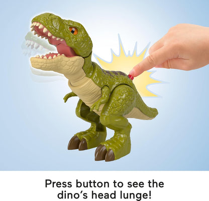 Fisher-Price Imaginext Jurassic World: Rebirth Dinosaur Action Figure with Kid-Activated Motion, 8-inch Tyrannosaurus Rex Dino Toy, JFJ65