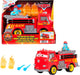 Mattel Disney and Pixar Cars Toy Firetruck, Radiator Springs Race & Rescue Fire Fighting Red & Guido, 2 Plastic Flame Targets & 2 Water Projectiles, JFL54