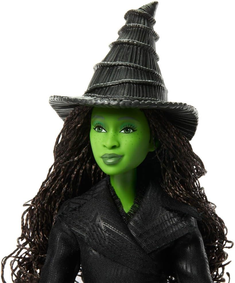 Mattel Wicked: Part 2 of Universal Pictures Elphaba Deluxe Fashion Doll with Removable Outfit and 4 Accessories Movie Inspired JFM12