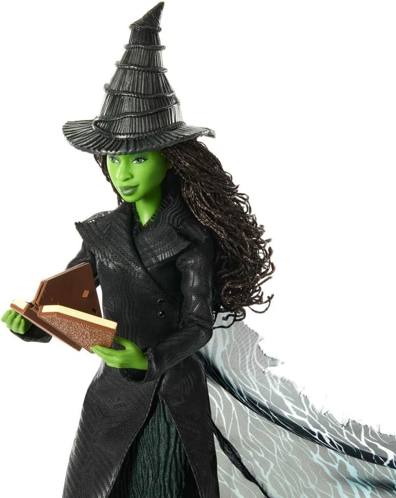 Mattel Wicked: Part 2 of Universal Pictures Elphaba Deluxe Fashion Doll with Removable Outfit and 4 Accessories Movie Inspired JFM12