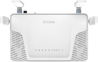D-Link G403C Router 4G LTE N300, con download fino a 150 Mbps, Wi-Fi N300, Porte LAN fast Ehernet, WAN Failover, WPA3, Sbloccato
