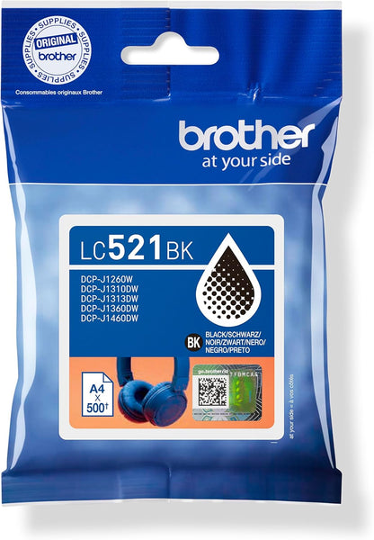 Brother LC521BK Original Ink Cartridge - Black