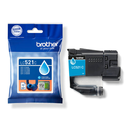 Brother LC521C Original Ink Cartridge - Cyan