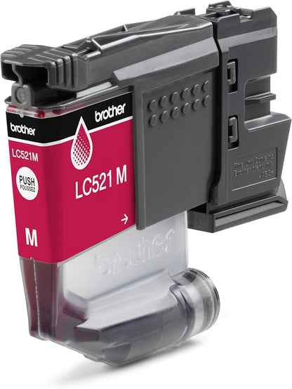 Brother LC521M Genuine Ink Cartridge - Magenta