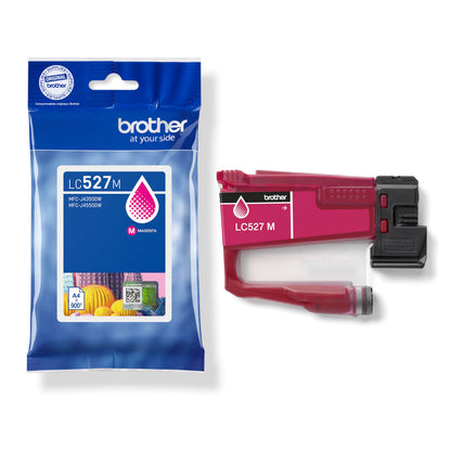 Brother LC527M | Cartuccia ink | Colore Magenta | da 900 pagine | per stampanti MFCJ4350DW / MFCJ4550DW