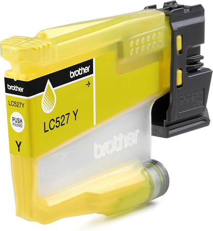 Brother LC527Y | Cartuccia ink | Colore Giallo | da 900 pagine | per stampanti per stampanti MFCJ4350DW / MFCJ4550DW