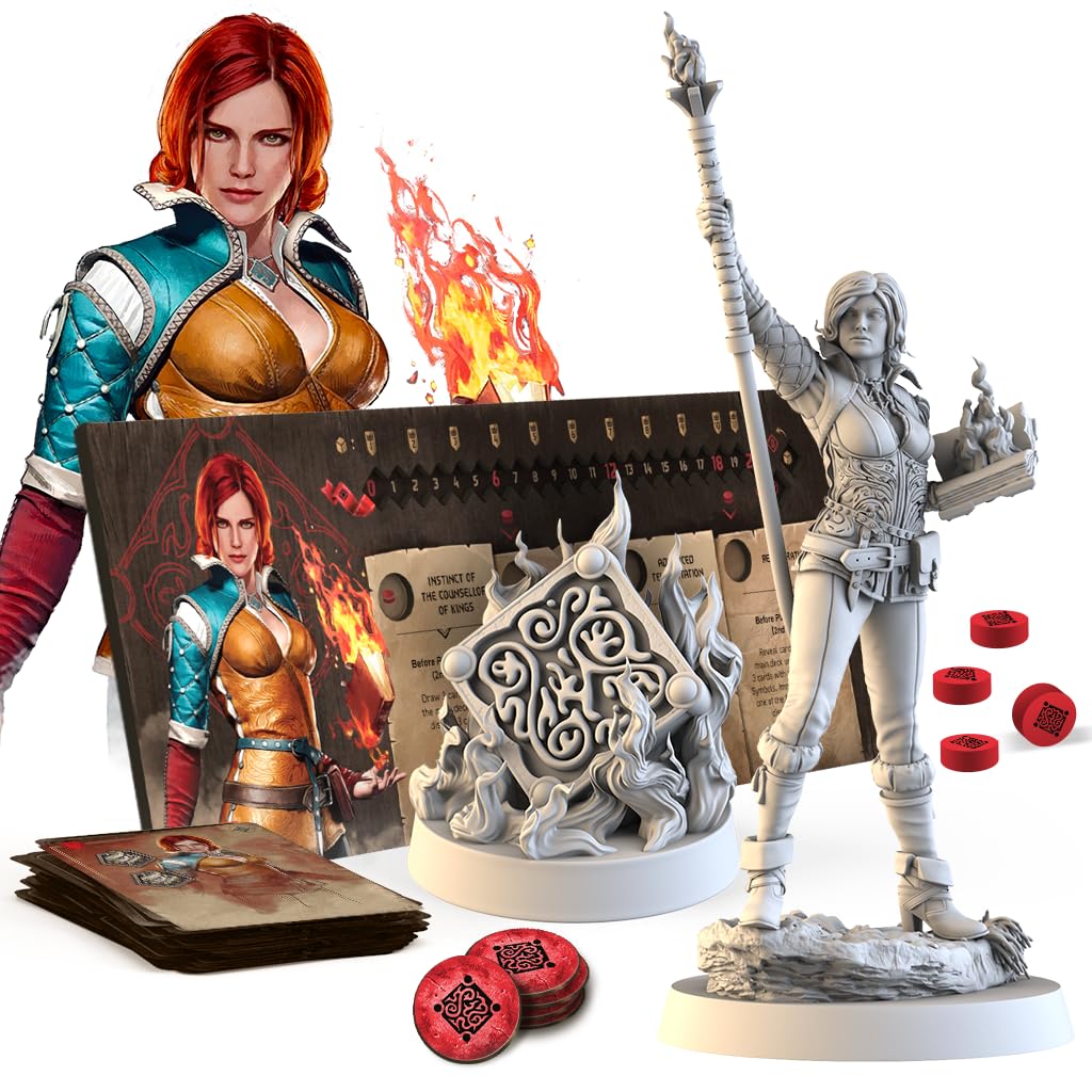 Go On Board | The Witcher Path of Destiny | Triss & A Grain of Truth | 1-5 Player Tableau-Building Card Game | Ages 14+ Game in English