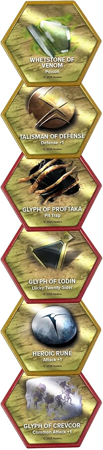 Renegade Games : Heroscape : Glyph Pack – Expansion, 33 nouveaux glyphes, accessoire de jeu de miniatures, complément de table, exploitez les pouvoirs magiques de Valhalla