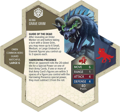 Renegade Games: Heroscape: Revnan Acolytes & Grave Grim - Army Expansion, 4 Assembled Unpainted Figures & 2 Army Cards, Miniatures Game Accessory