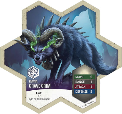 Renegade Games: Heroscape: Revnan Acolytes & Grave Grim - Army Expansion, 4 Assembled Unpainted Figures & 2 Army Cards, Miniatures Game Accessory