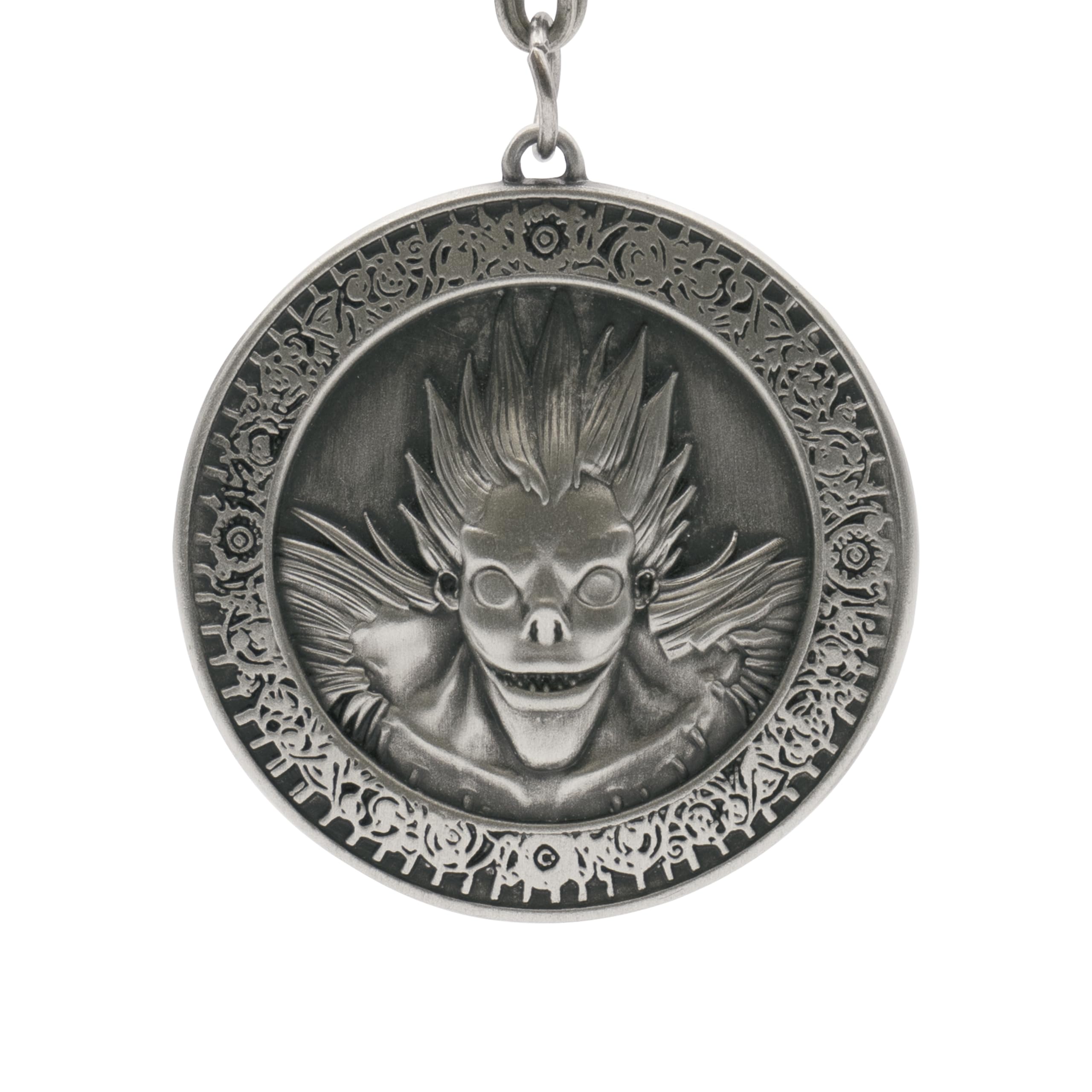 ABYSTYLE - DEATH NOTE 3D Medal Key Ring, silver, Dimensions : H. 4,4 cm x L. 4,5 cm