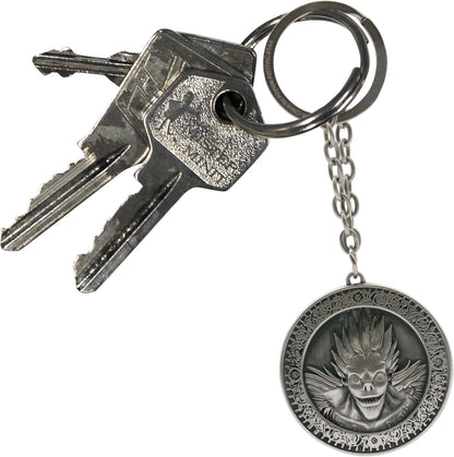 ABYSTYLE - DEATH NOTE 3D Medal Key Ring, silver, Dimensions : H. 4,4 cm x L. 4,5 cm