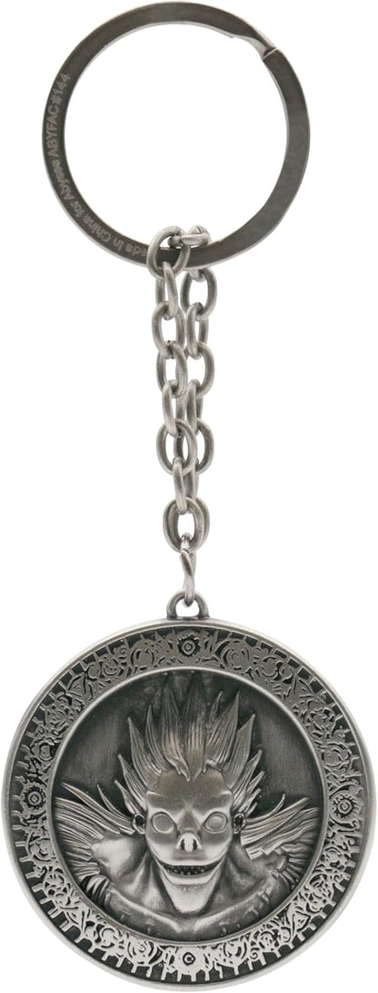 ABYSTYLE - DEATH NOTE 3D Medal Key Ring, silver, Dimensions : H. 4,4 cm x L. 4,5 cm