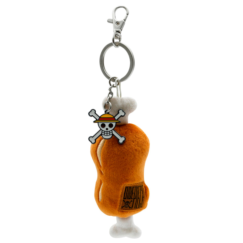 ABYSTYLE One Piece Meat on a Bone Brown Plush Keychain, Officially Licensed Anime Manga Merchandise, Lightweight Key Chain Gift, Unisex