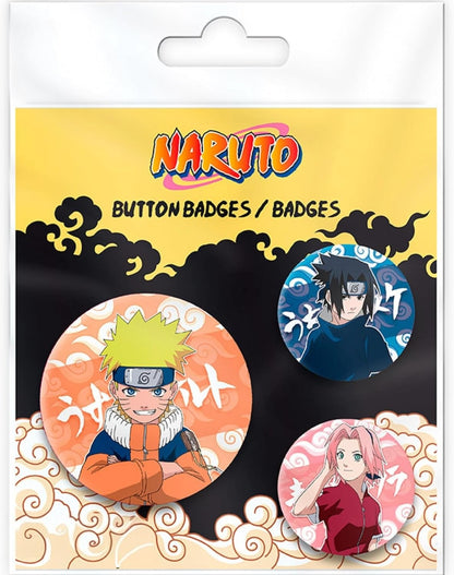 ABYstyle - Naruto Badges Pack Naruto, Sasuke, Sakura