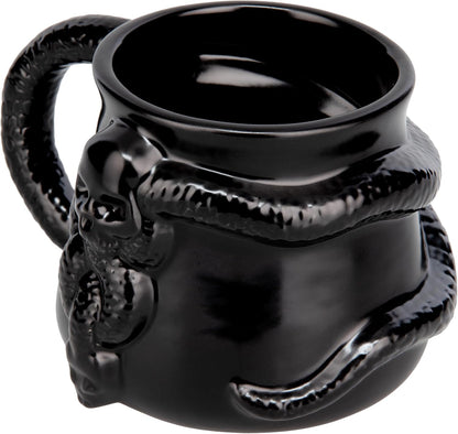 Paladone Harry Potter Dark Mark Nagini Snake Mug, Officially Licensed 400ml Black Ceramic Coffee Cup, Death Eater Design, Wizarding World Merchandise, Gift for Adults & Potterheads