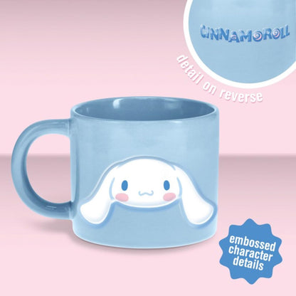Cinnamoroll Blue Mug, Officially Licensed Sanrio Hello Kitty & Friends 400ml Large Ceramic Coffee Cup for Tea & Hot Chocolate, Kawaii Gift for Girls, Women, Teenagers| Paladone
