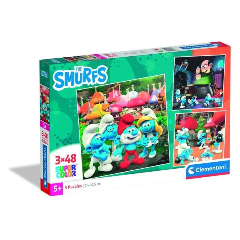 Clementoni  Pzl 3X48 Pz - Smurfs