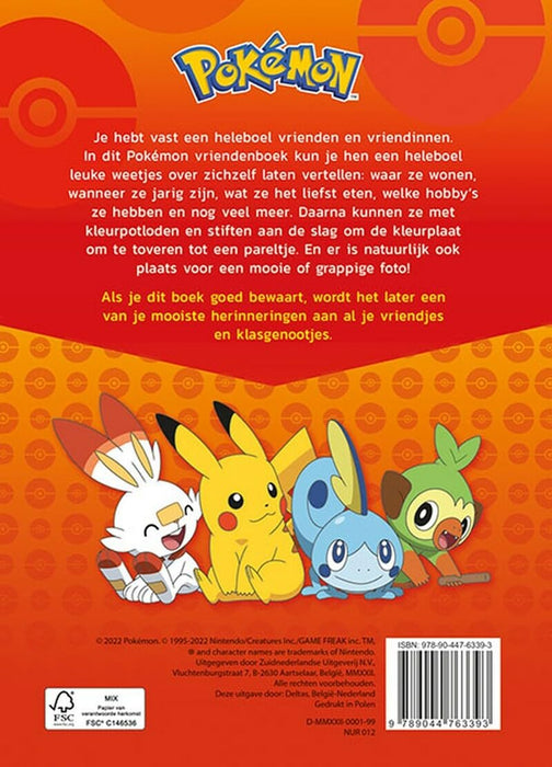 Pokémon vriendenboek: Een reuzeleuk invulboek voor al je vriendjes en klasgenootjes