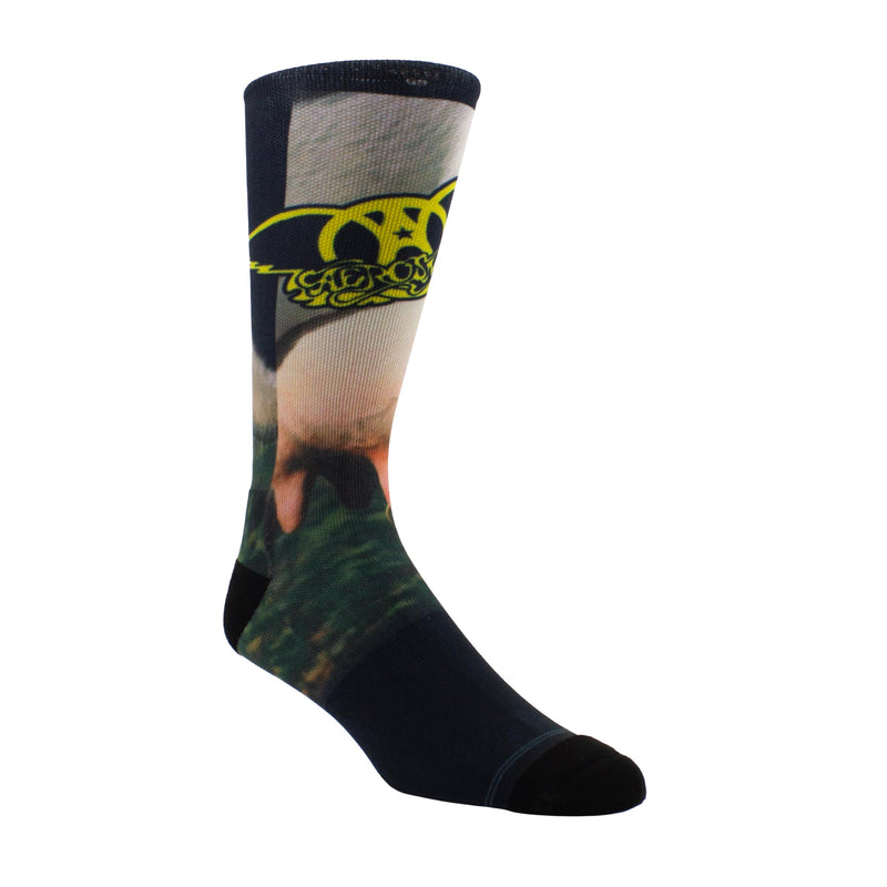 Perri's Leathers Aerosmith GET A Grip DYE SUB, 001, O Socks, Black, 10