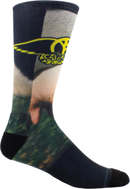 Perri's Leathers Aerosmith GET A Grip DYE SUB, 001, O Socks, Black, 10