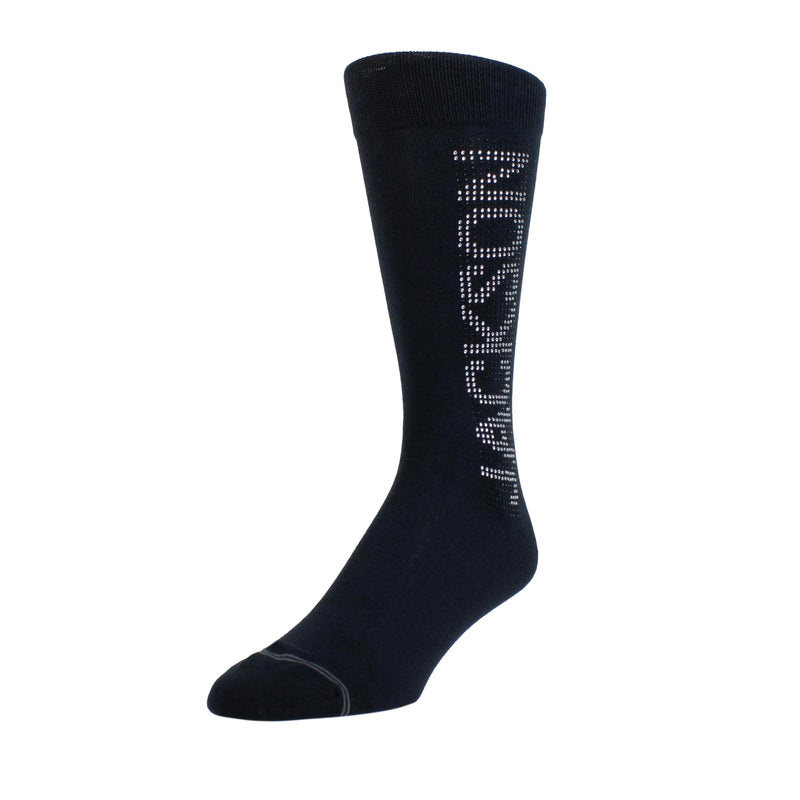 Perri's Leathers Michael Jackson Crystal PANE Crew, 903, O, Mens Socks, Black, 43
