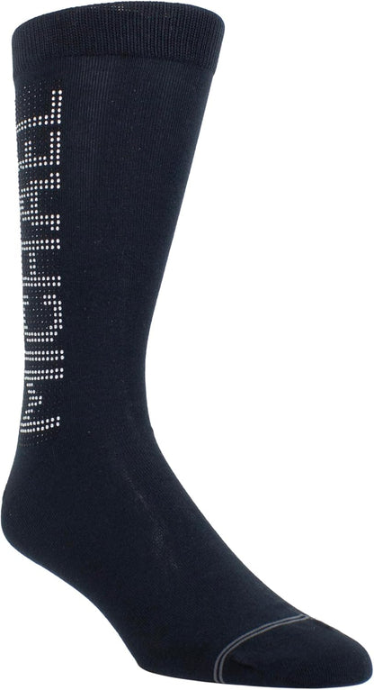 Perri's Leathers Michael Jackson Crystal PANE Crew, 903, O, Mens Socks, Black, 43