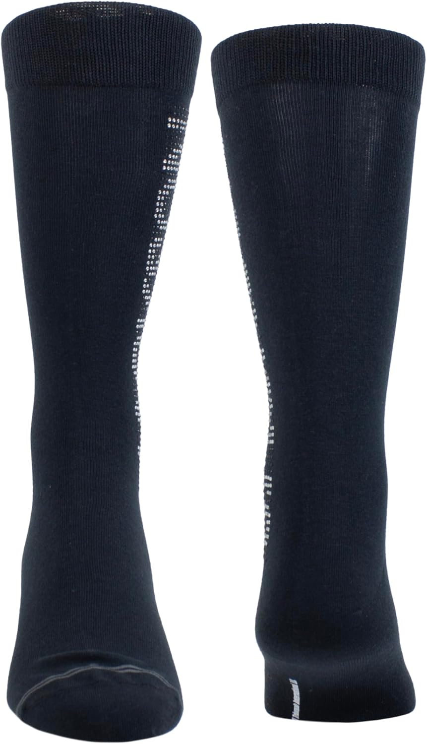 Perri's Leathers Michael Jackson Crystal PANE Crew, 903, O, Mens Socks, Black, 43