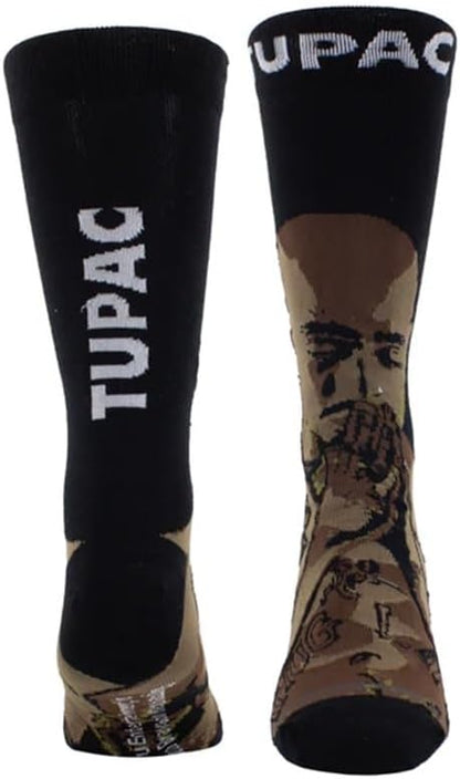 PERRI'S SOCKS Tupac Praying Hands Crew Socks - TUC004