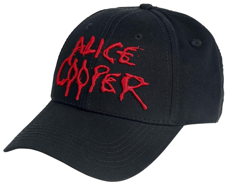Band Monkey Alice Cooper Unisex Baseball Cap Dripping Logo Black