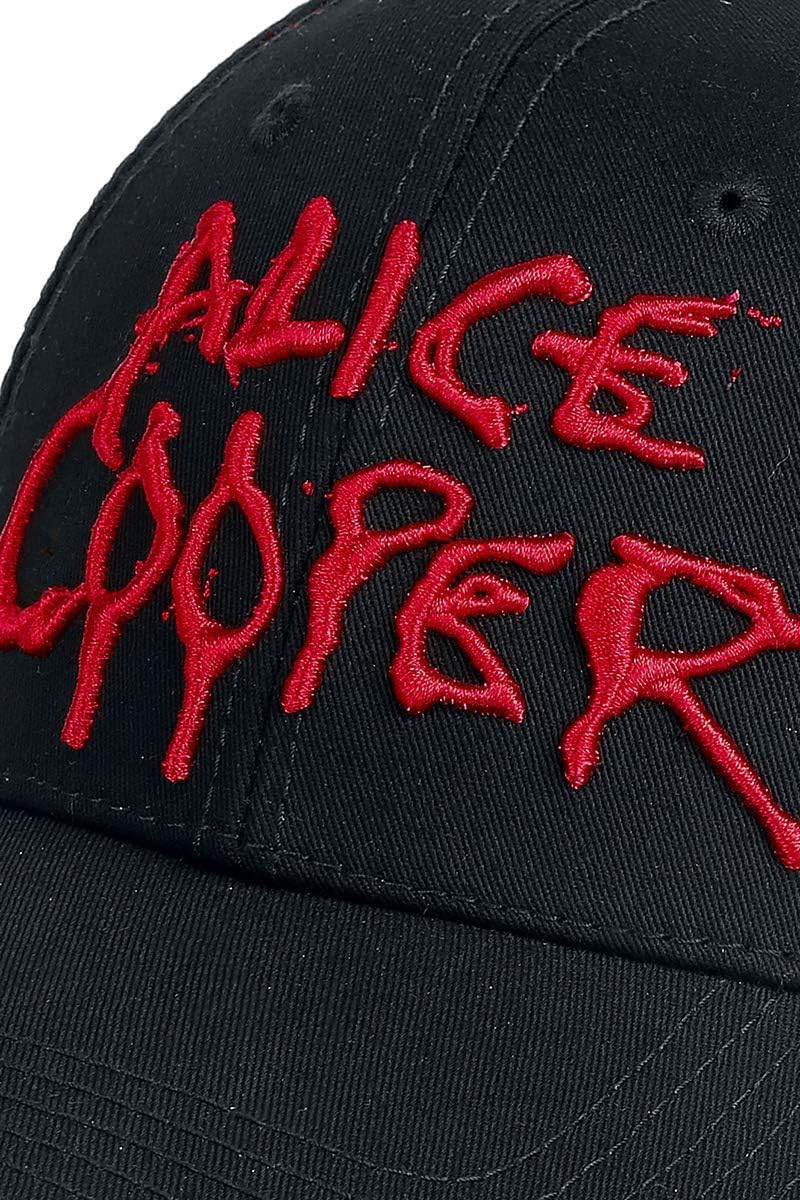 Band Monkey Alice Cooper Unisex Baseball Cap Dripping Logo Black