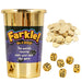 Continuum Games Farkle Go 4 Gold Dice Game, Fun Family & Party Dice Game, Push Your Luck, Win Gold Coins, Includes Dice Set & Score Sheets, for 2+ Players, Ages 8+, Easy to Learn & Quick to Play