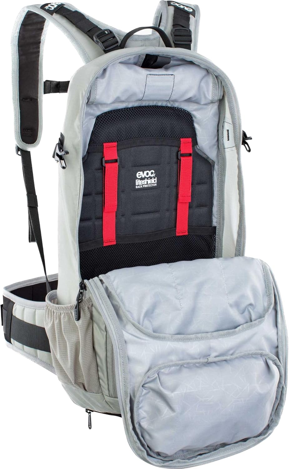 EVOC FR ENDURO 16 Protektor Rucksack Backpack für Bike-Touren & Trails (16L Stauraum, LITESHIELD Rückenprotektor TÜV/GS zertifiziert, Trinkblasenfach bis 3L)