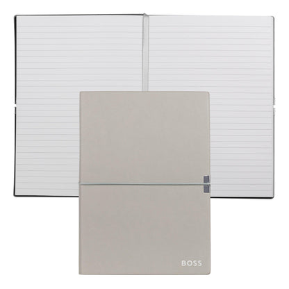 Hugo Boss A5 Elegance Storyline Grey Ruled Notebook
