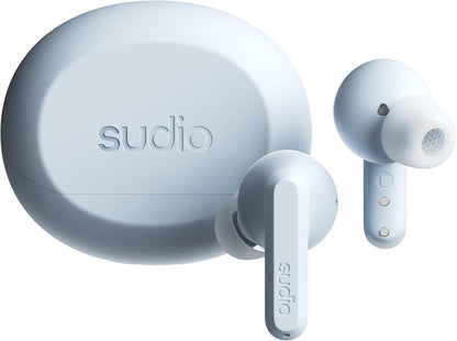 Sudio A3Pro Steel Blue - The All-Day Noise Cancelling Earbuds Balanced Listening Experience, Microphones, Multi-Point Bluetooth Connection, Bluetooth 5.4, IPX4